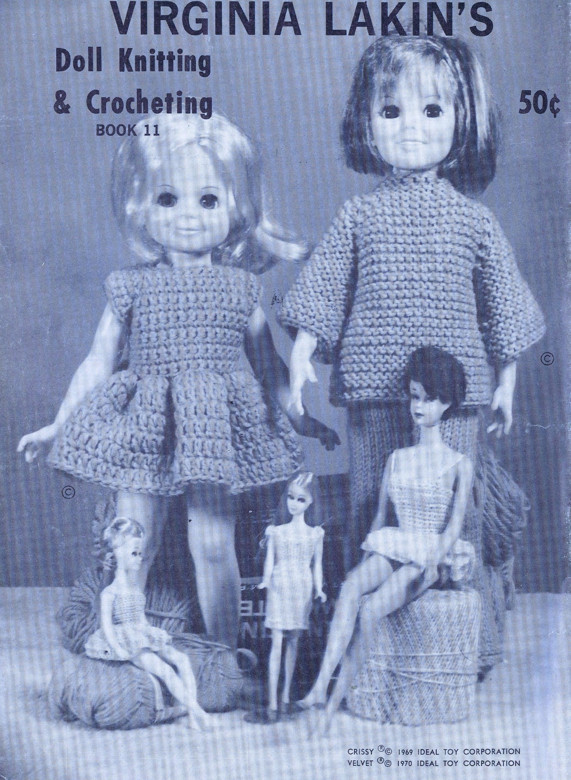 free vintage crochet doll dress patterns