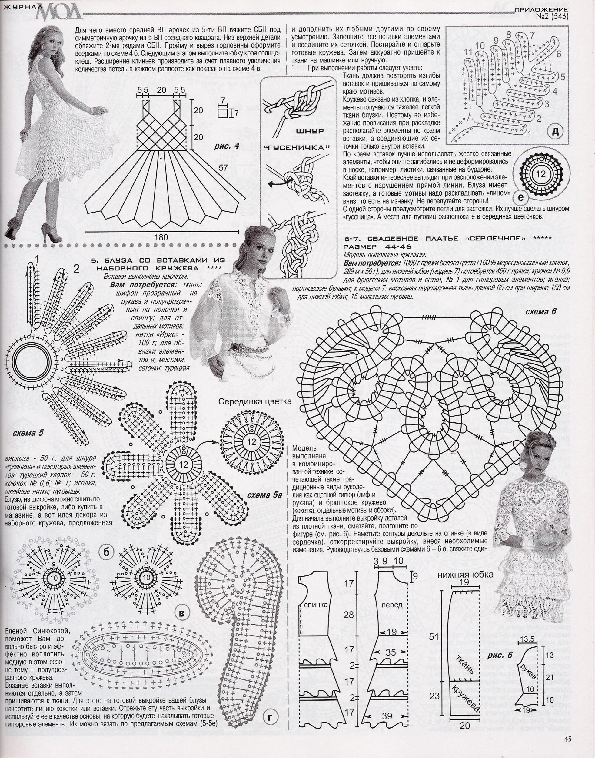 Irish Crochet Edging Motifs Symbols 3