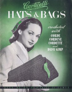 1930 crochet knit hat bag patterns