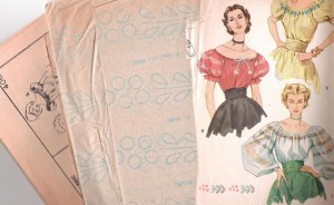 sewing vintage patterns