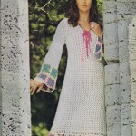 70s long dress crocheted pattern vintage medieval