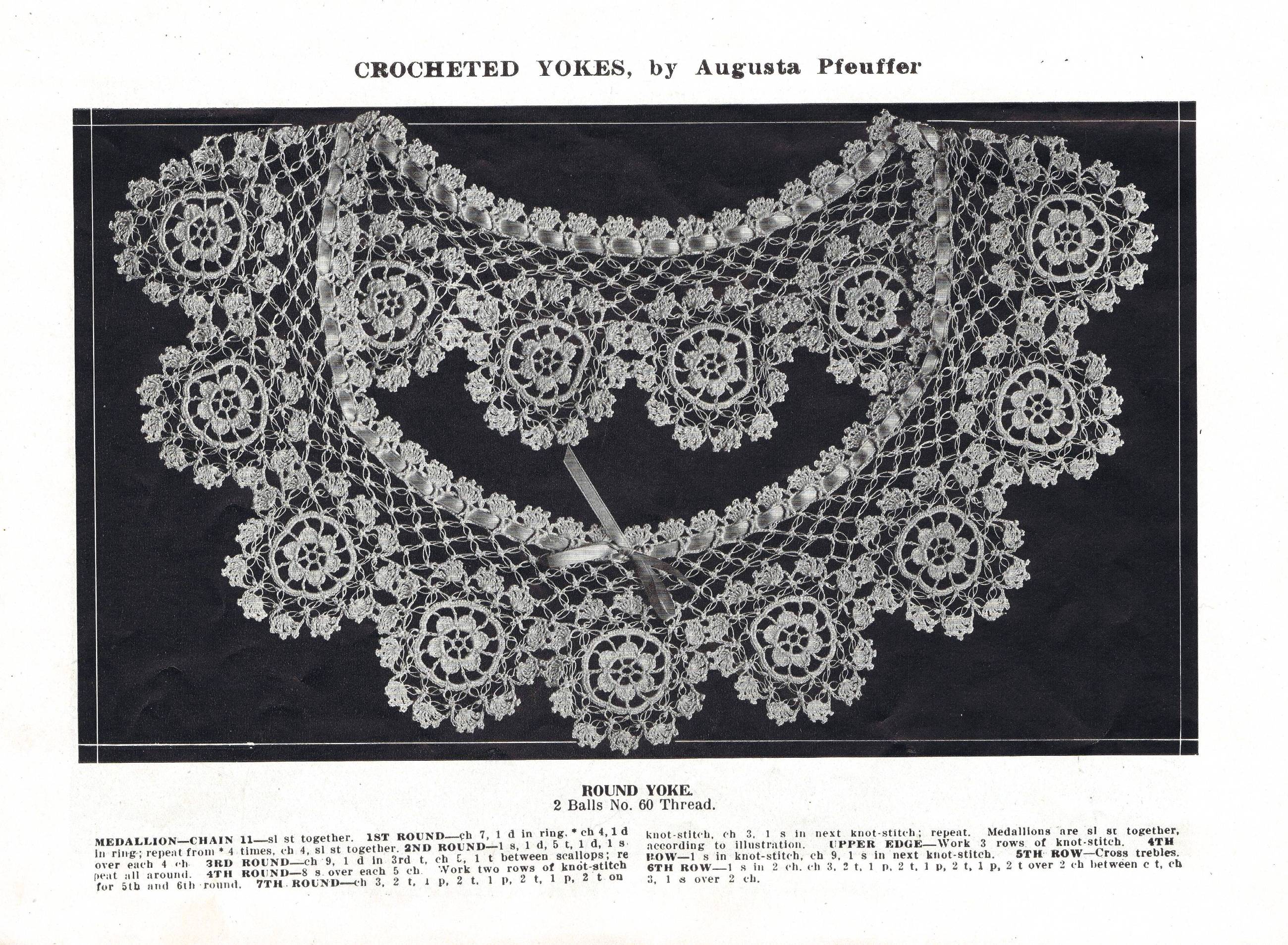 Vintage Crochet Yoke Patterns - Vintage Patterns Dazespast Blog
