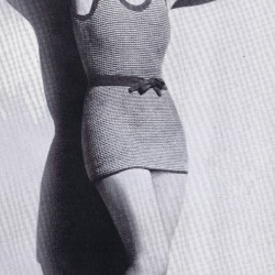 vintage 30s swim suit fleisher pattern knitting