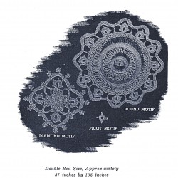 pie crust crochet diamond motif pattern