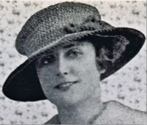 Free 1917 Mushroom Crocheted Hat Pattern