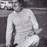 vintage 40s sweater knitting pattern