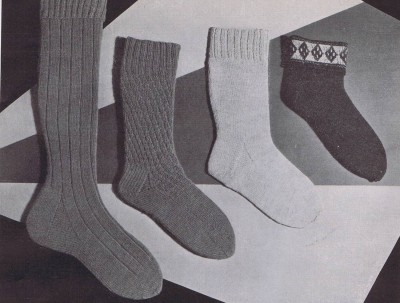 mens sock and stocking patterns knitted