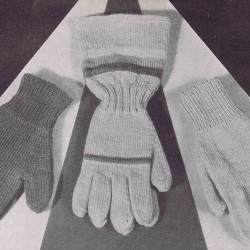 mittens gauntlet and drivers gloves mens knitting pattern