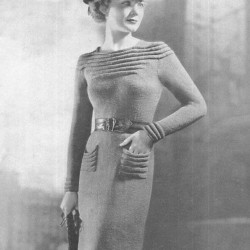 vintage 1930s Swagger Frock Dress Pattern