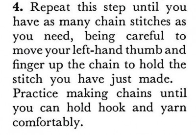 crochet chain stitch how to
