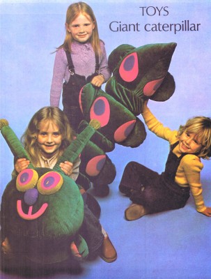 vintage caterpillar toy playroom seat sewing pattern free