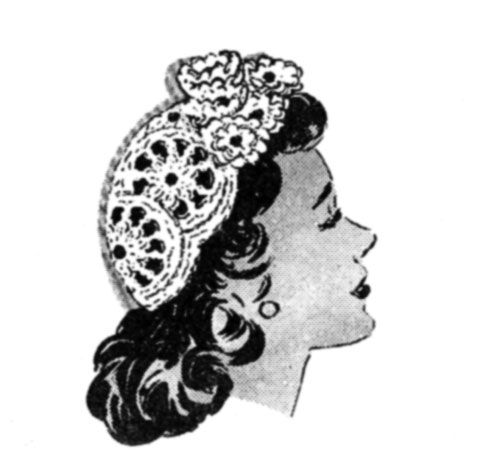Vintage 40's Crochet hat - pattern. Looove it. I'm making this - wonder how it'll turn out.