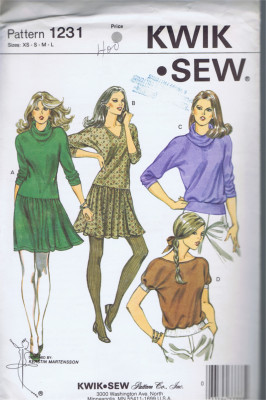 1231 Kwik Sew Patterns vintage sewing pattern