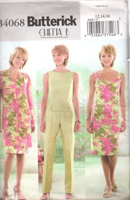 4068 Butterick sewing Pattern size 14 to 16