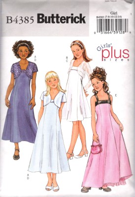 4385 Butterick Jacket Dress Sewing Pattern Plus Girls Size 7-14