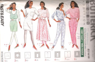 4471 Butterick Sewing Pattern Dress Leggings Pants Skirt Size 12 to 16
