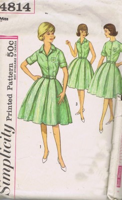 Simplicity 4814 Vintage Sewing Pattern Full SKIRT BLOUSE UNCUT Size 9