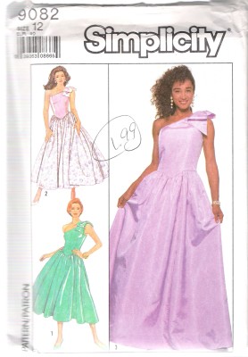 9082 Simplicity SEWING PATTERN Evening Party DRESS SIZE 12