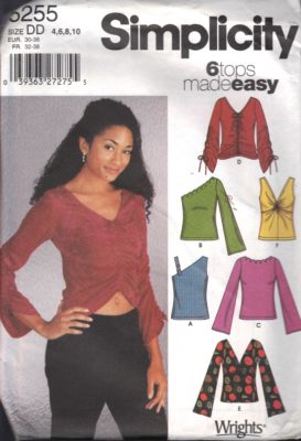 5255 Simplicity Girls Knit Top Pattern Size 4-10