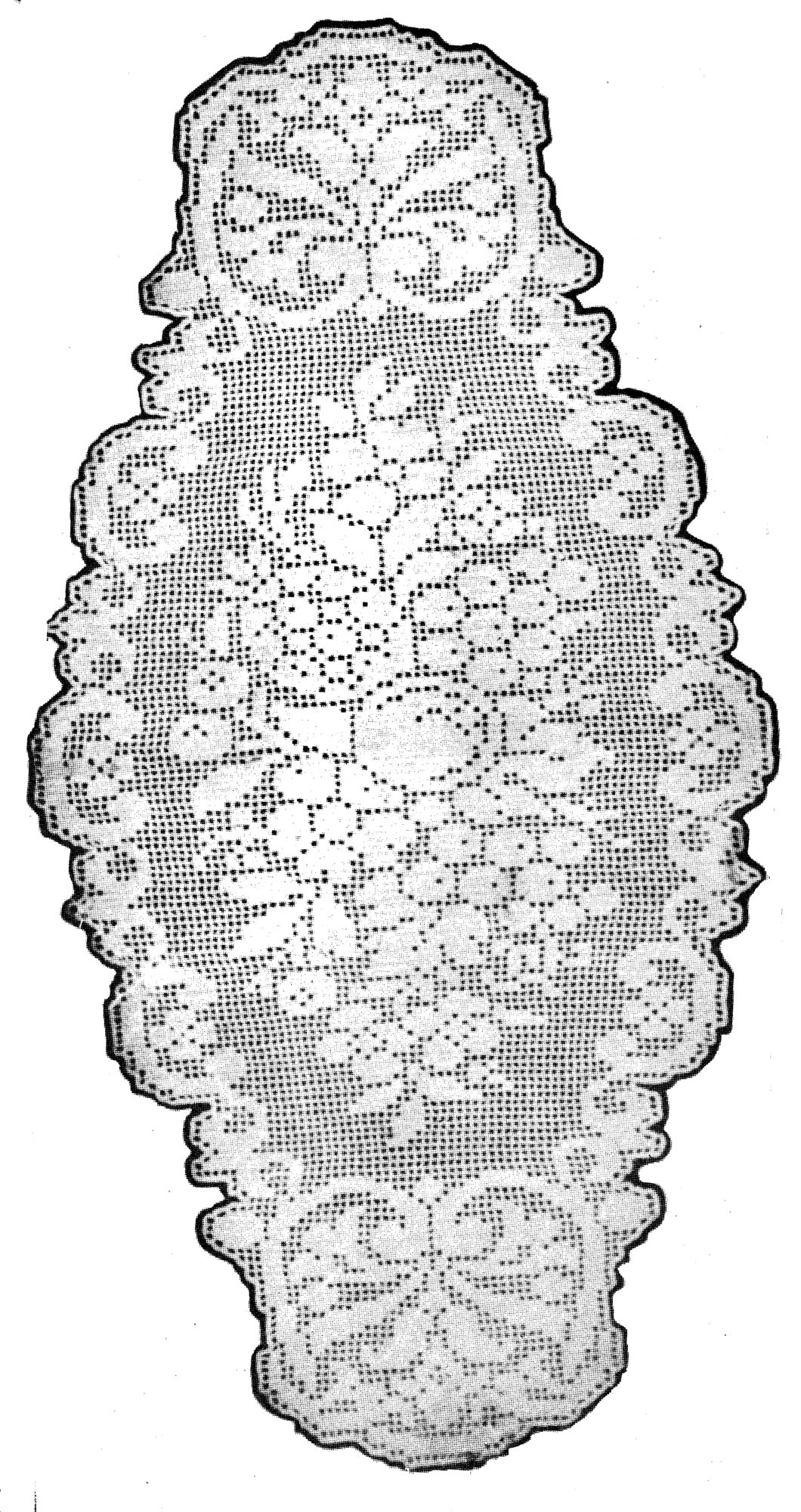 Free Vintage Fruit Crochet Lace Centerpiece
