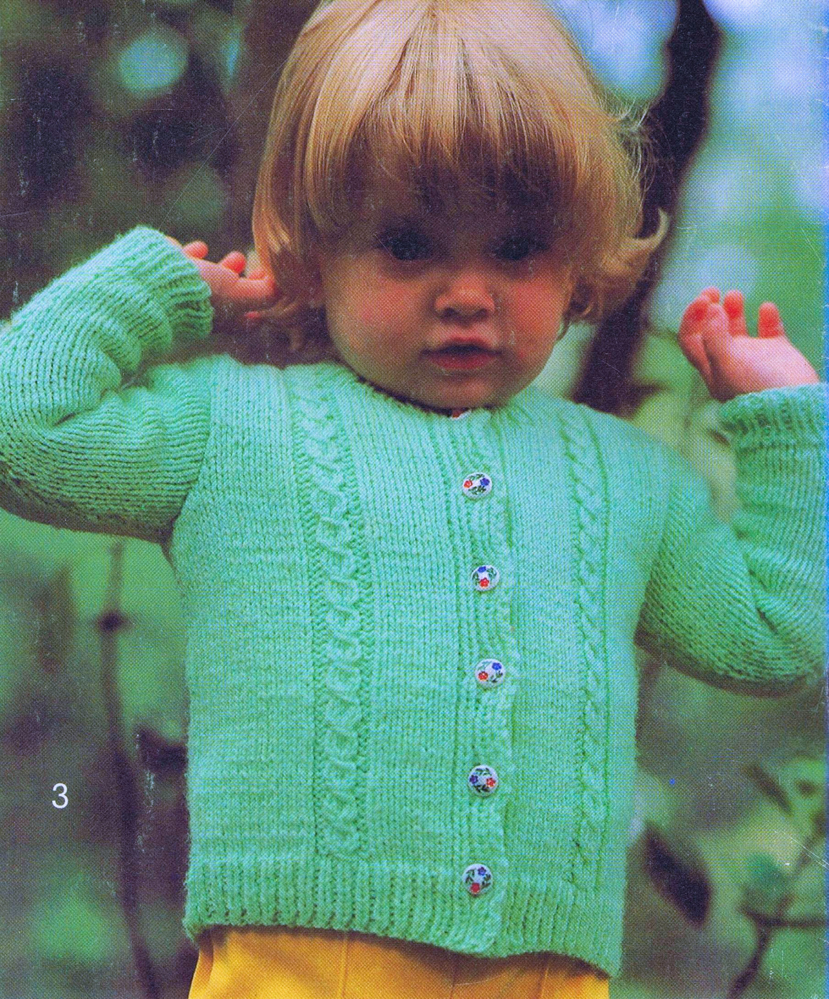 3 Toddler Sweater Knitting Patterns - Vintage Patterns Dazespast Blog