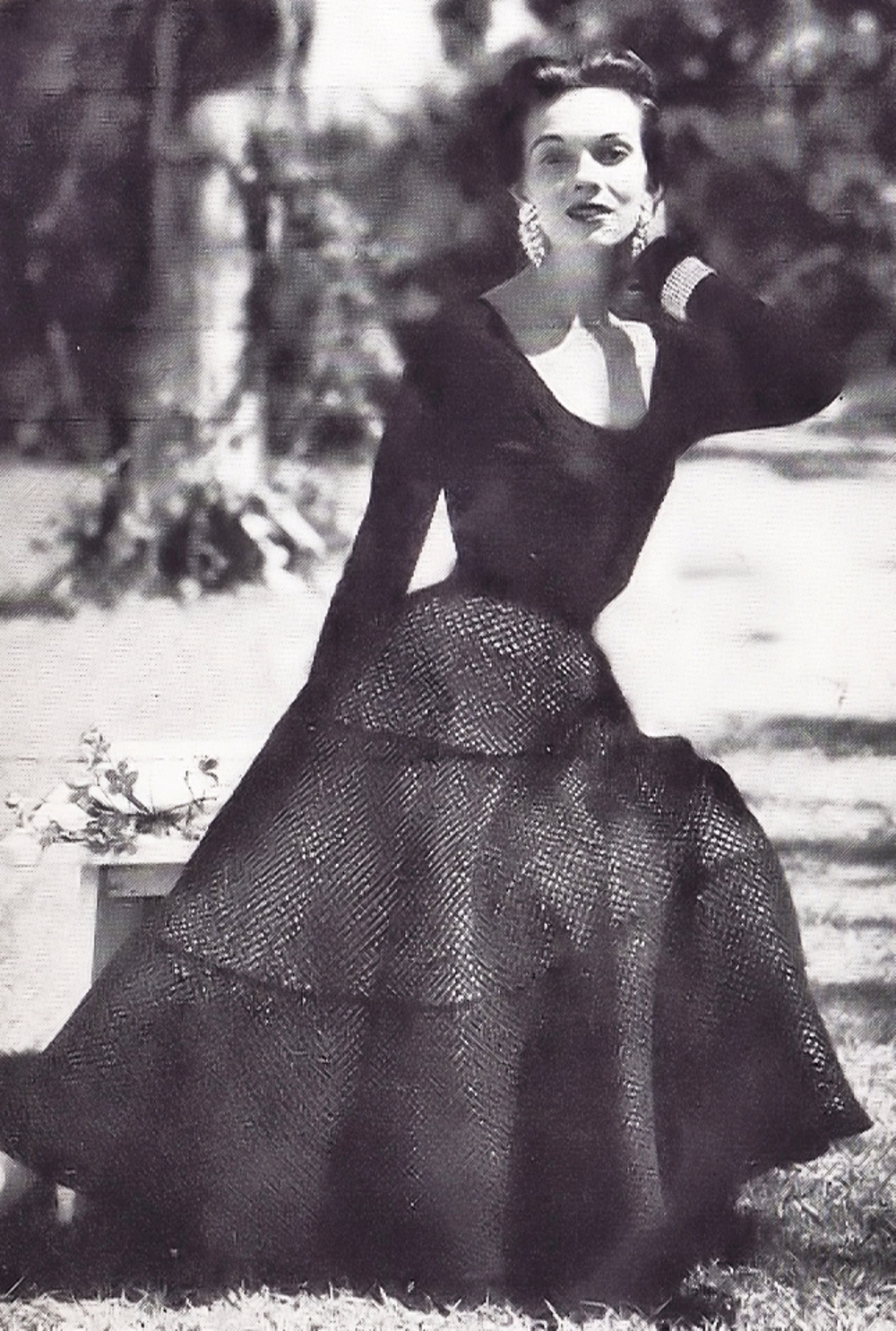 Vintage Tiered Ballerina Crocheted Skirt 