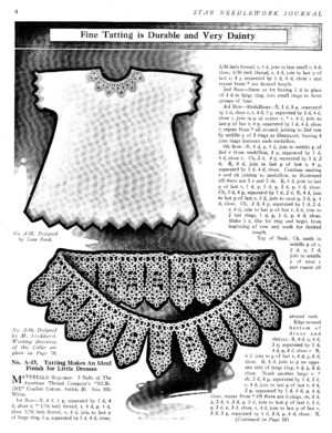 Free Irish Crochet Tatting Lace Patterns - Vintage Patterns Dazespast Blog