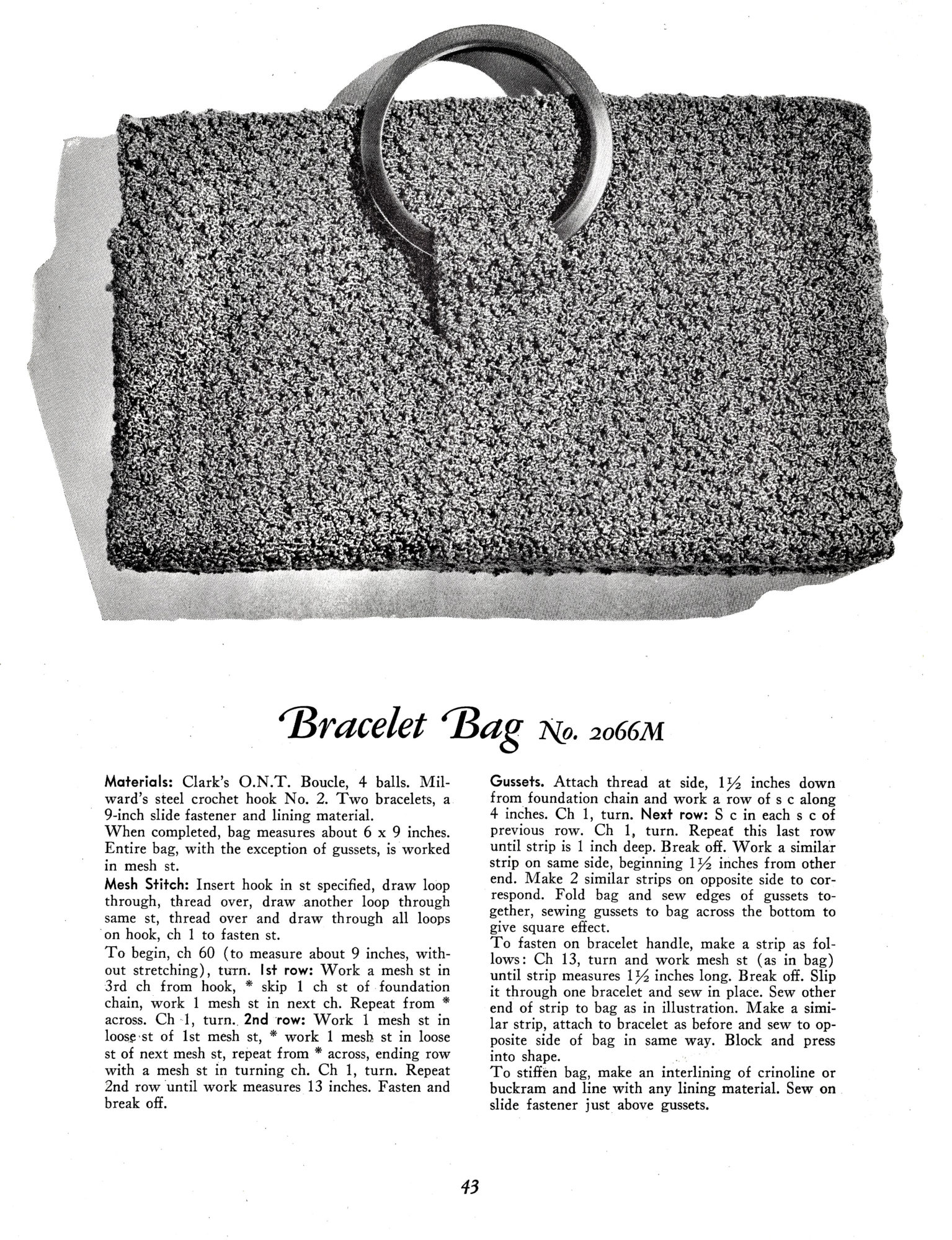 Braclet Hand Bag Pattern