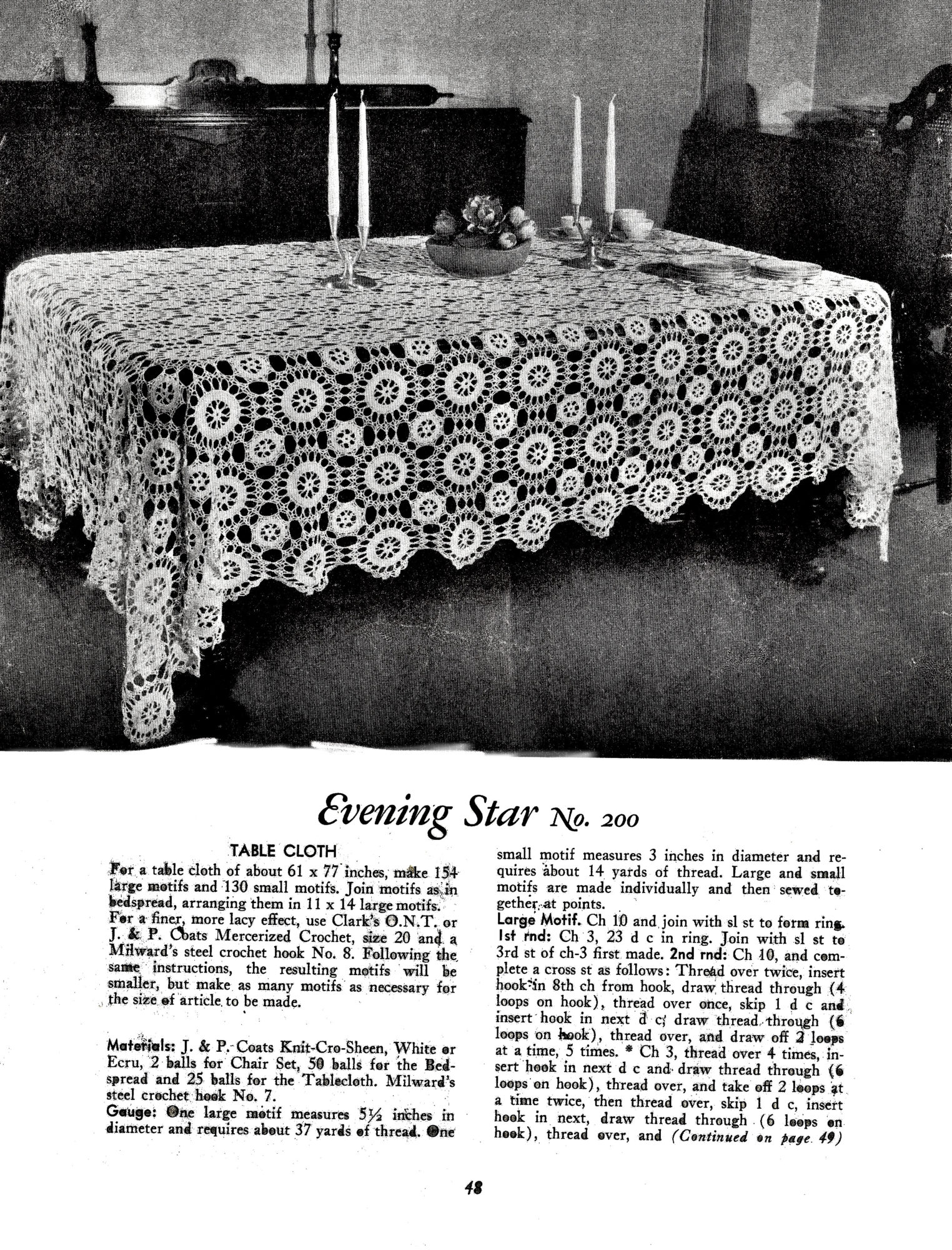 Evening Star Tablecloth