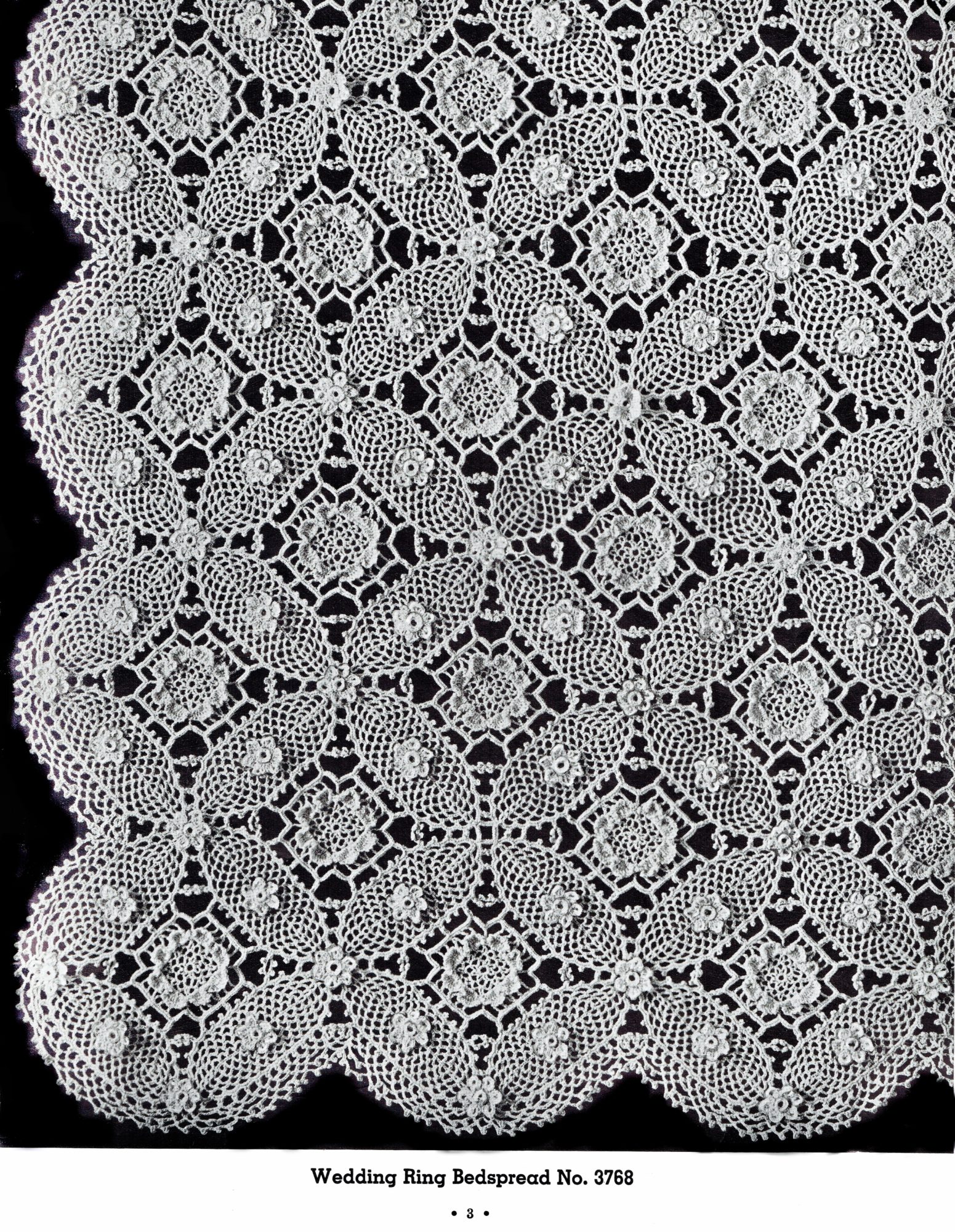 Wedding Ring Bedspread Crochet Pattern