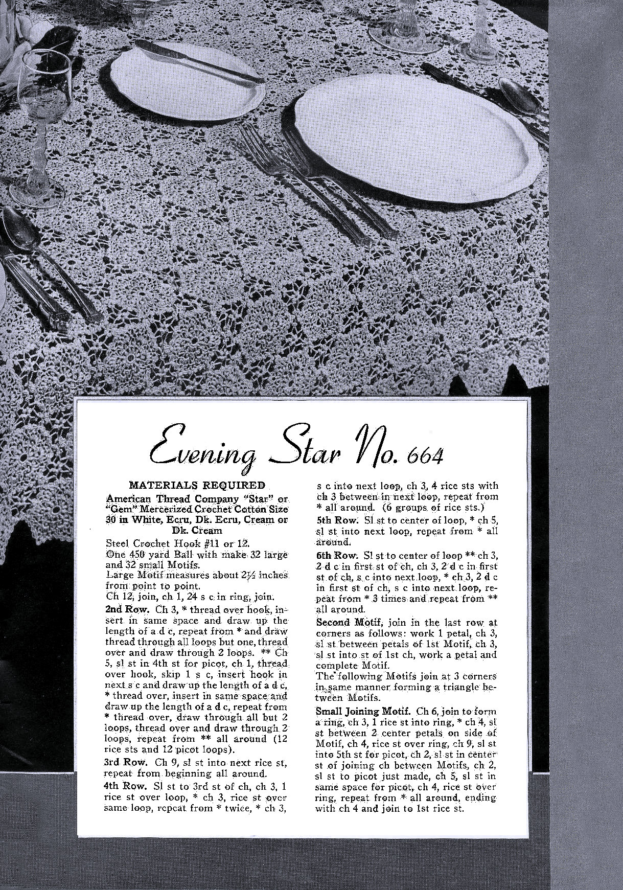 Evening Star Table Cloth