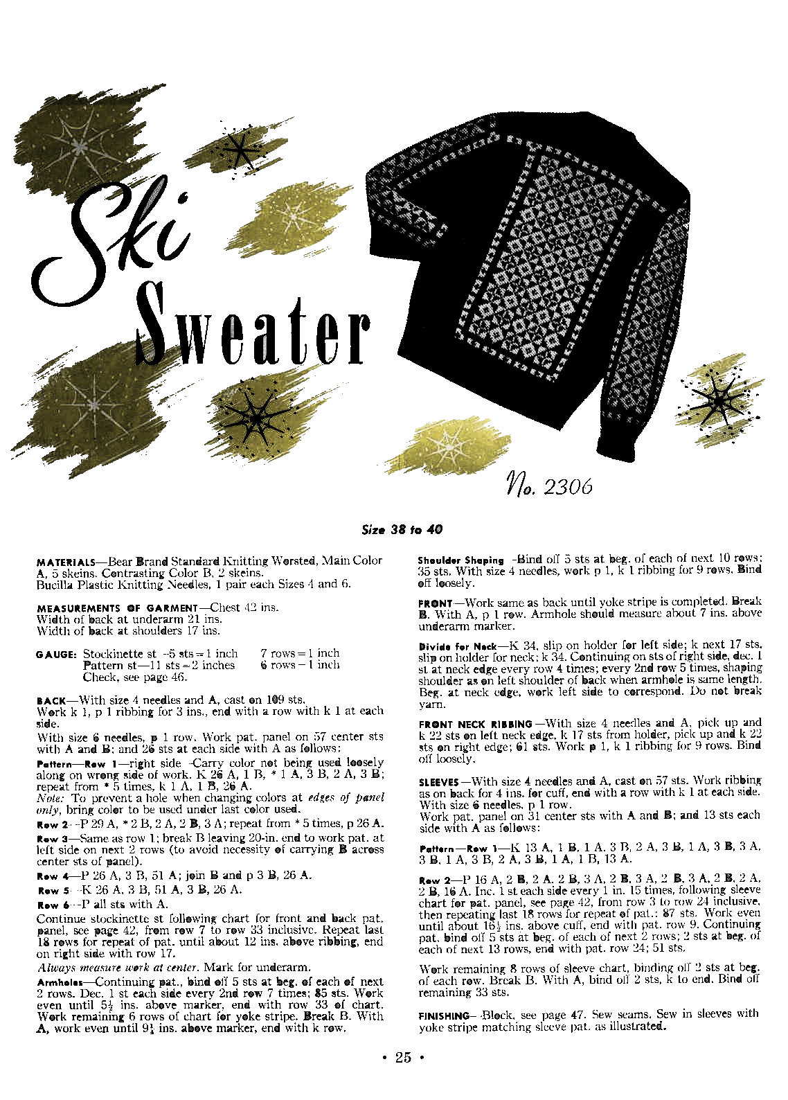 Jacquard Ski Sweater