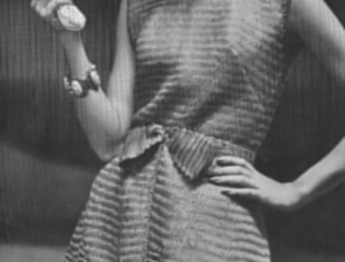 Vintage Couture Ribbon Dress Pattern