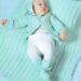 Vintage Green Infant Baby Layette